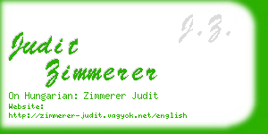 judit zimmerer business card